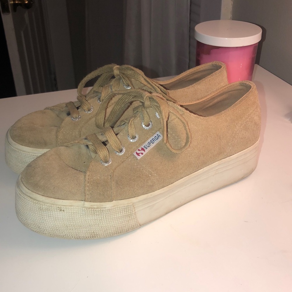 Superga Tan Suede size 38